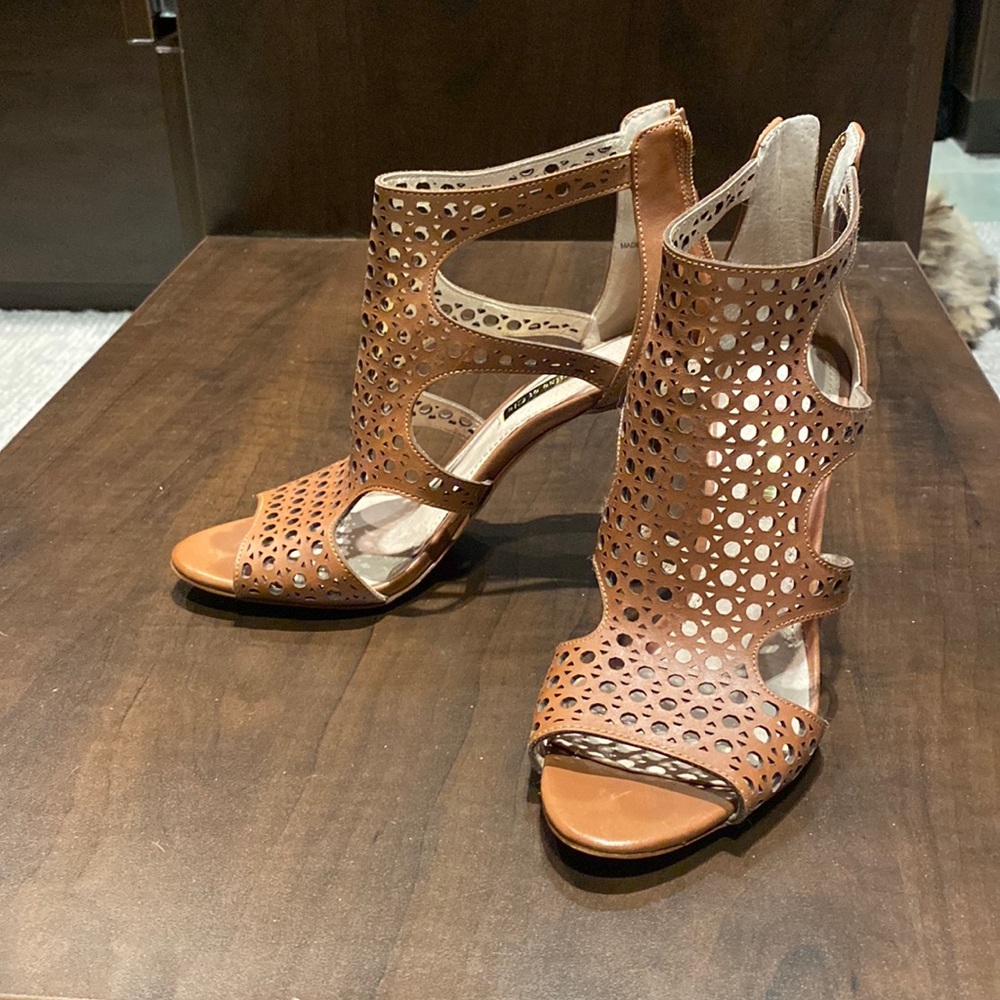 Fun and funky open toed heels